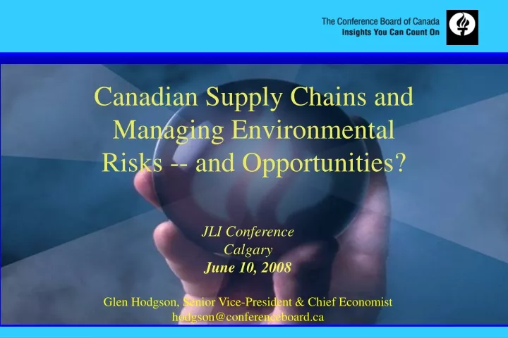 canadian supply chains and managing environmental