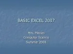 BASIC EXCEL 2007 - slide 1