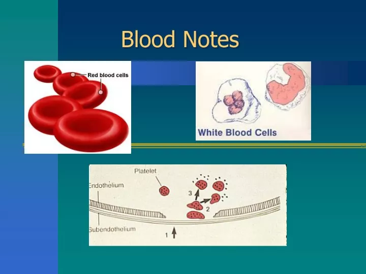blood notes