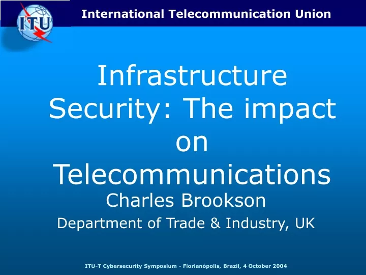 infrastructure security the impact on telecommunications