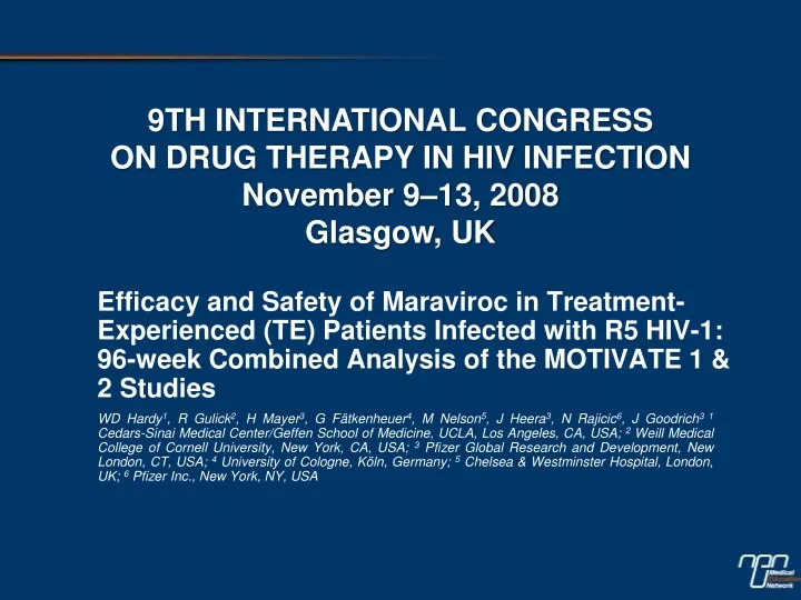 efficacy and safety of maraviroc in treatment