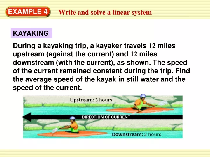 during a kayaking trip a kayaker travels 12 miles