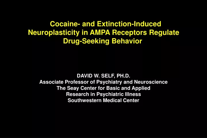 cocaine and extinction induced neuroplasticity