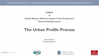 FIABCI  &amp; United Nations Global Compact Cities Programme Partnership Agreement