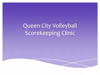 Queen City Volleyball Scorekeeping Clinic