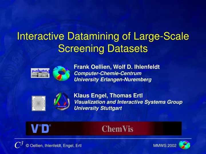 interactive datamining of large scale screening