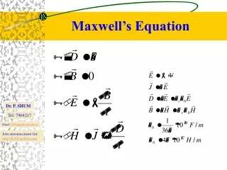 Maxwell’s Equation