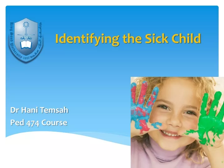 identifying the sick child