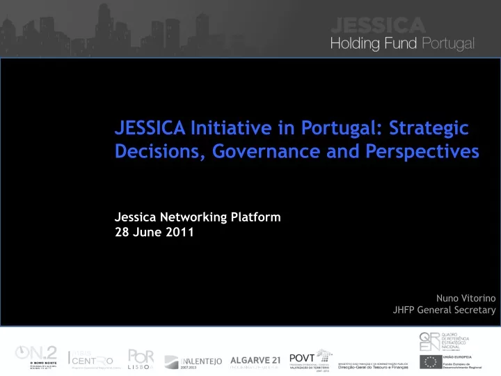 jessica initiative in portugal strategic