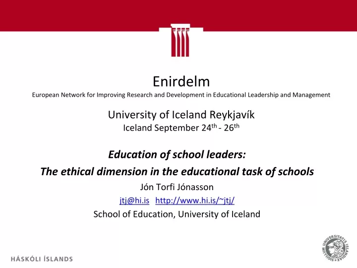 enirdelm european network for improving research