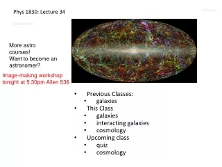 Phys 1830: Lecture 34