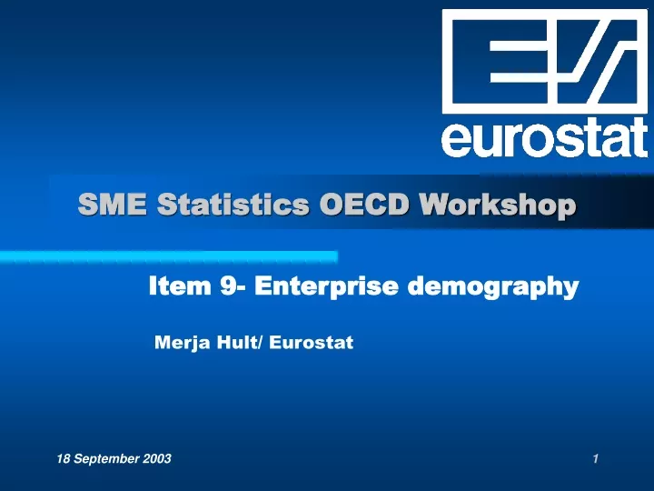 sme statistics oecd workshop