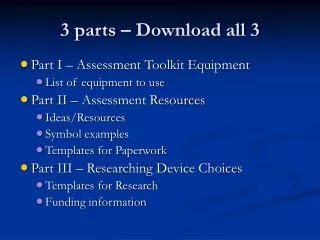 3 parts – Download all 3