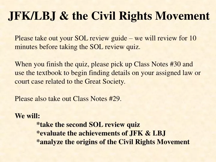 jfk lbj the civil rights movement