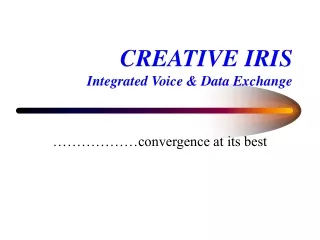 CREATIVE IRIS Integrated Voice &amp; Data Exchange
