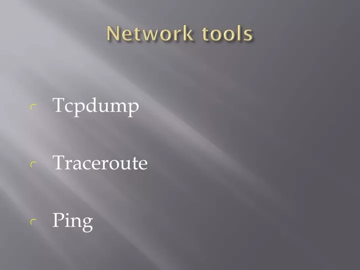 network tools