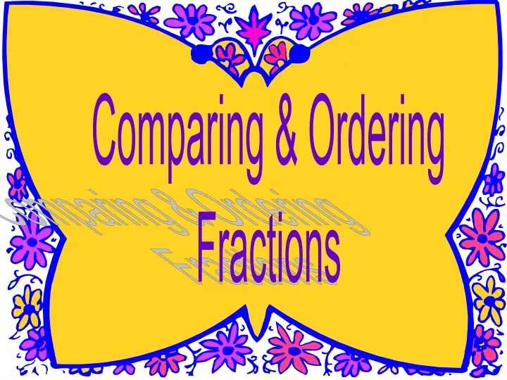 comparing ordering fractions