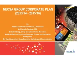 Necsa  group corporate plan (2013/14 - 2015/16)