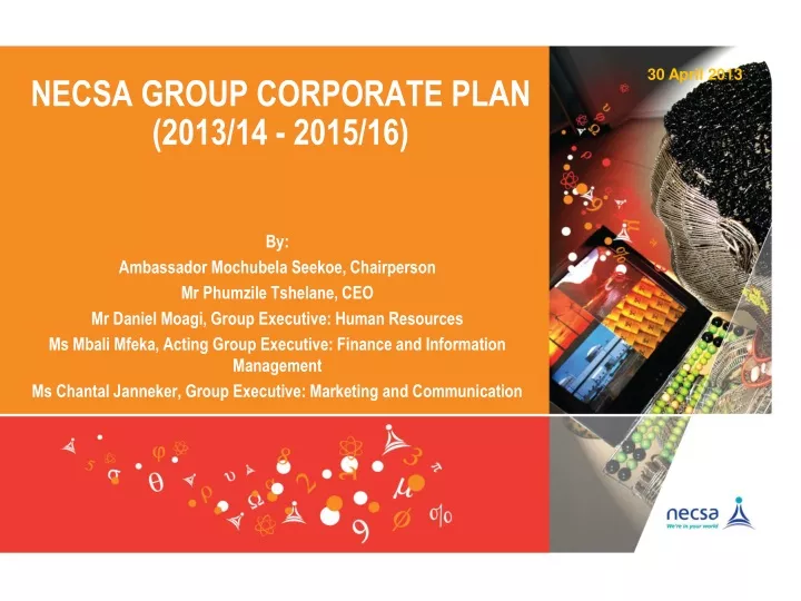 necsa group corporate plan 2013 14 2015 16