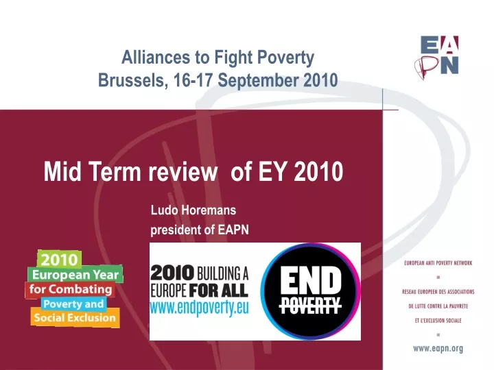 alliances to fight poverty brussels 16 17 september 2010