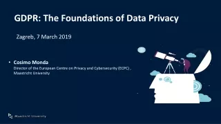 GDPR: The Foundations of Data Privacy