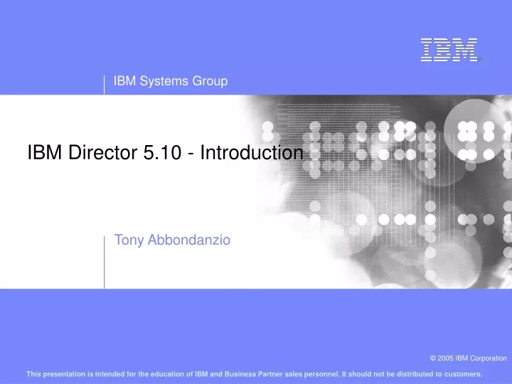 ibm director 5 10 introduction