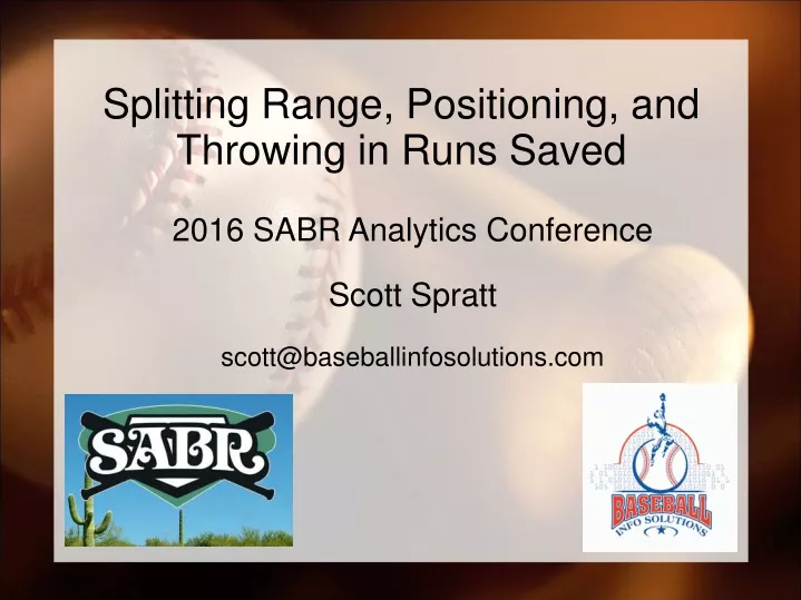 2016 sabr analytics conference scott spratt