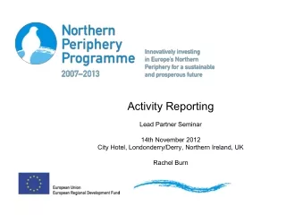 Activity Report in the Progress Report lifecycle