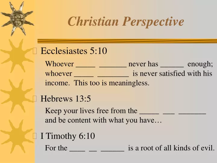 christian perspective