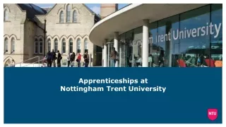 Apprenticeships at  Nottingham Trent University