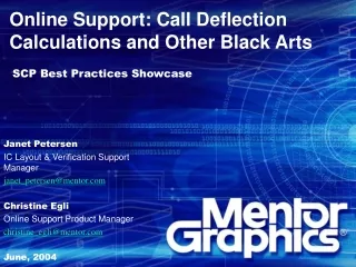 Online Support: Call Deflection Calculations and Other Black Arts