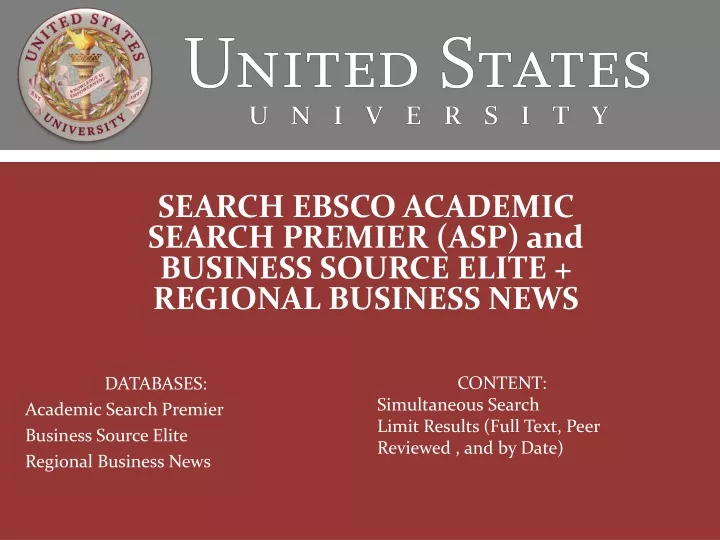 search ebsco academic search premier asp and business source elite regional business news