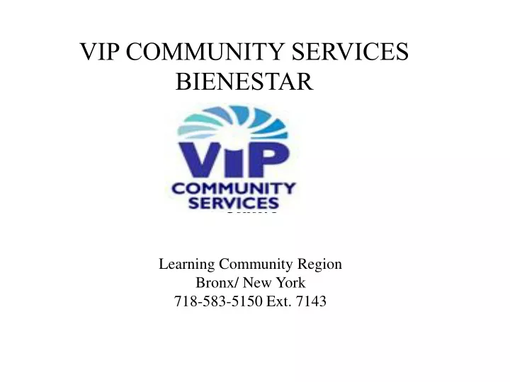 vip community services bienestar