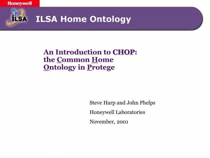 ilsa home ontology