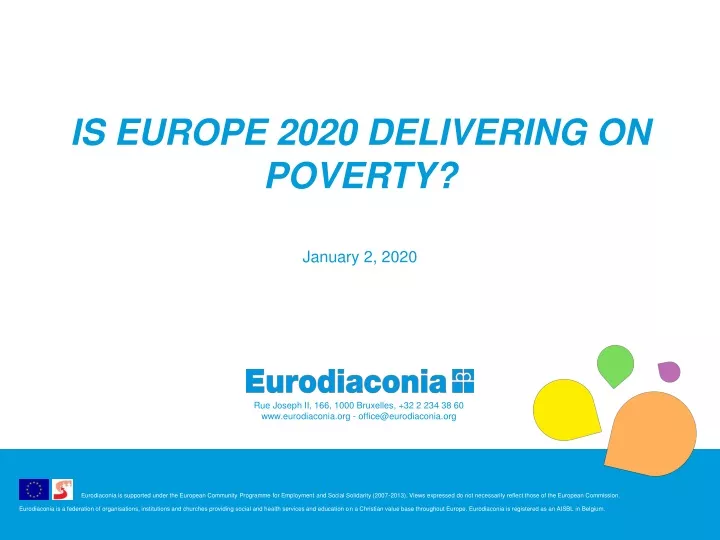 is europe 2020 delivering on poverty