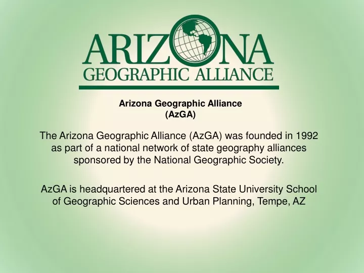 arizona geographic alliance azga