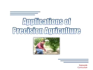 Applications of  Precision Agriculture