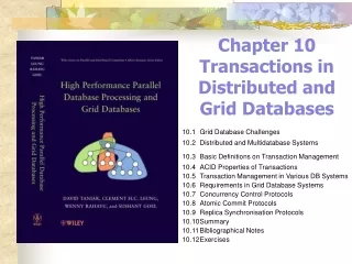 Chapter 10 Transactions in Distributed and Grid Databases