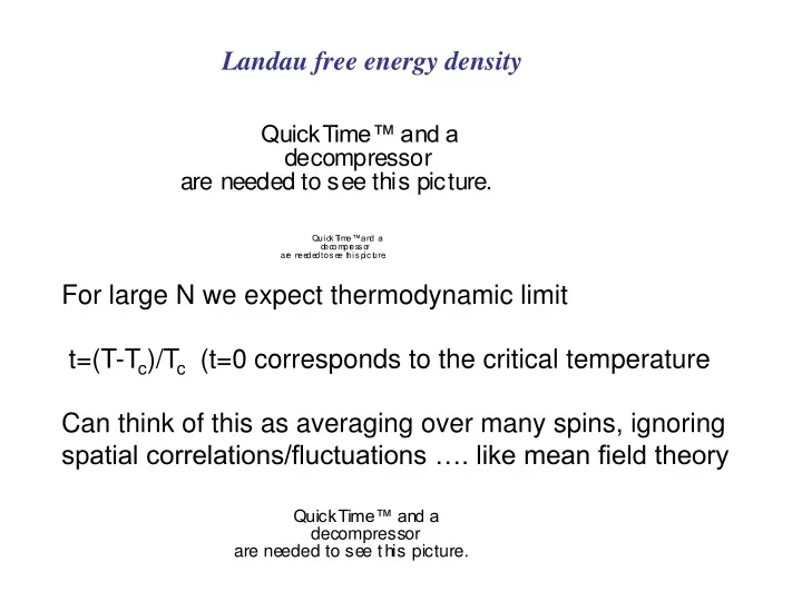 landau free energy density
