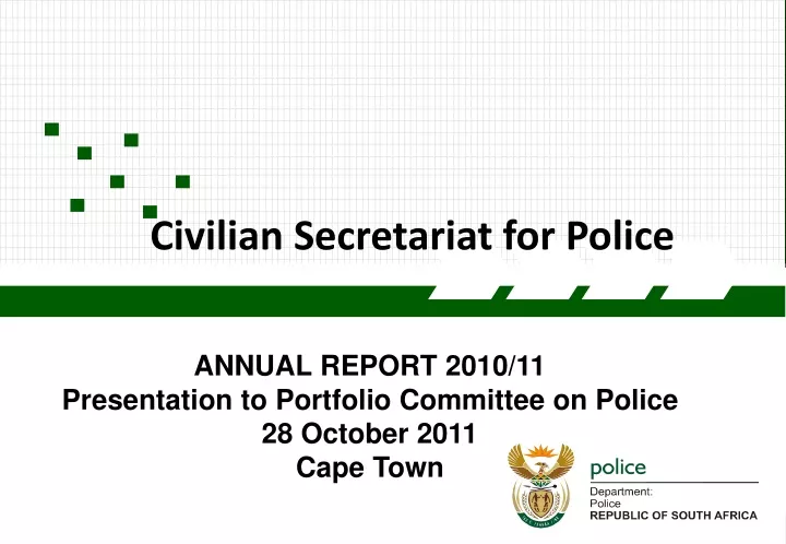 annual report 2010 11 presentation to portfolio