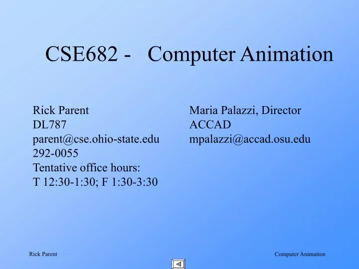 cse682 computer animation