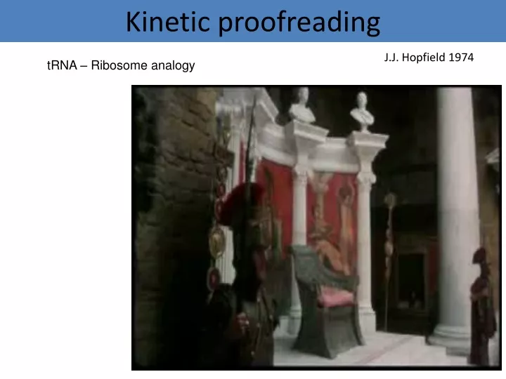 kinetic proofreading