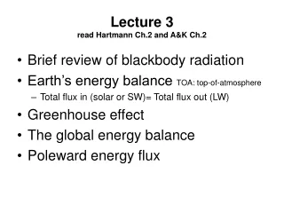 Lecture 3 read Hartmann Ch.2 and A&amp;K Ch.2