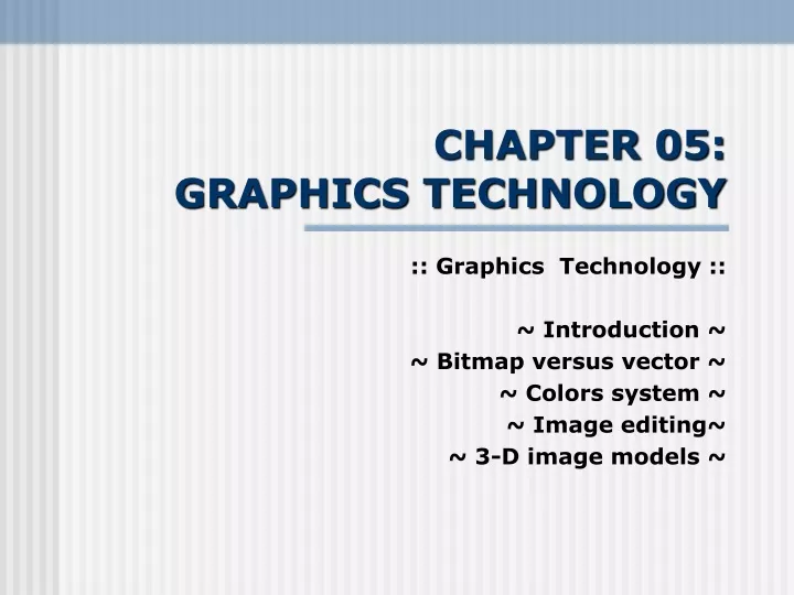 chapter 05 graphics technology