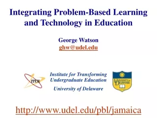 Integrating Problem-Based Learning and Technology in Education