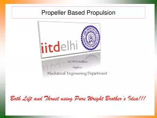 propeller based propulsion