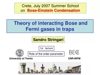 Theory of interacting Bose and Fermi gases in traps
