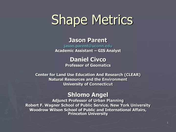 shape metrics