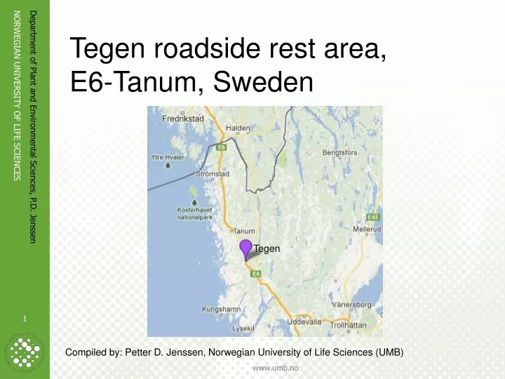 tegen roadside rest area e6 tanum sweden