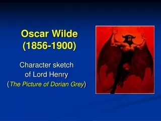 Oscar Wilde (1856-1900)
